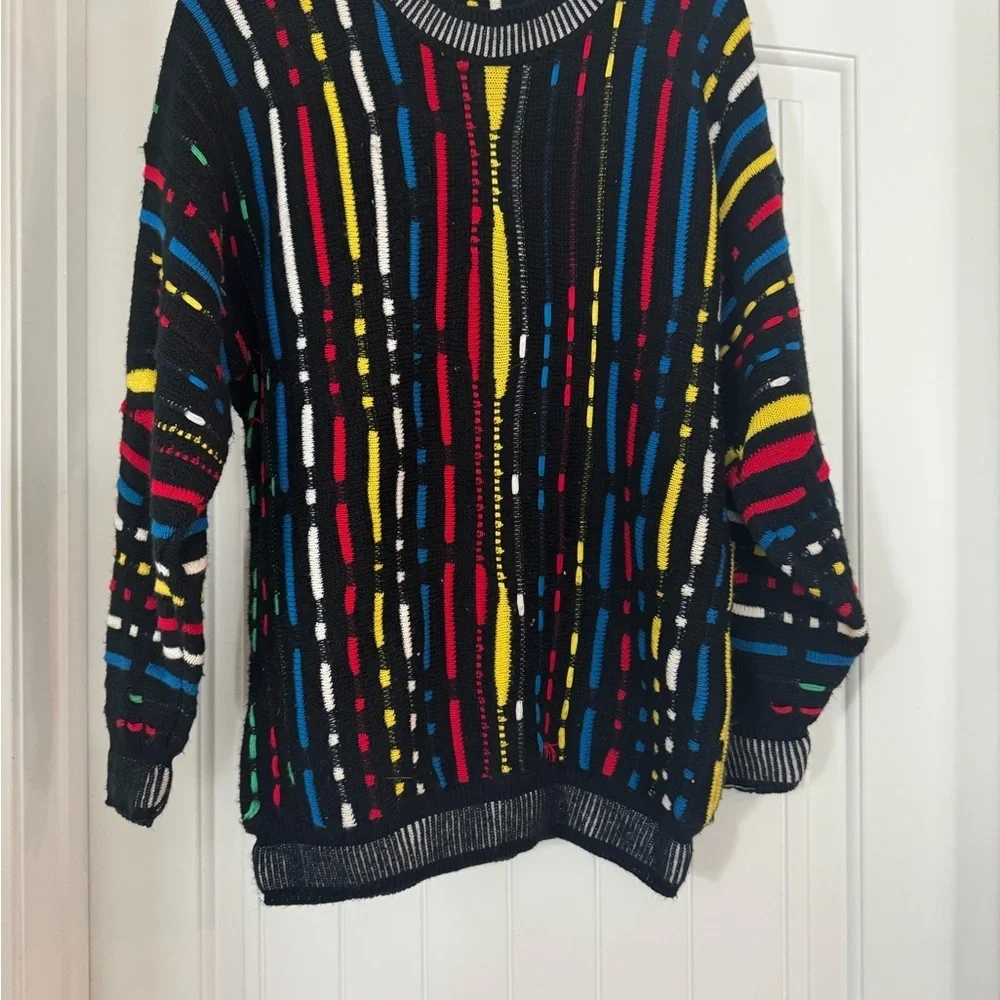 AREA Men's Multicolor Patterned Crewneck Sweater